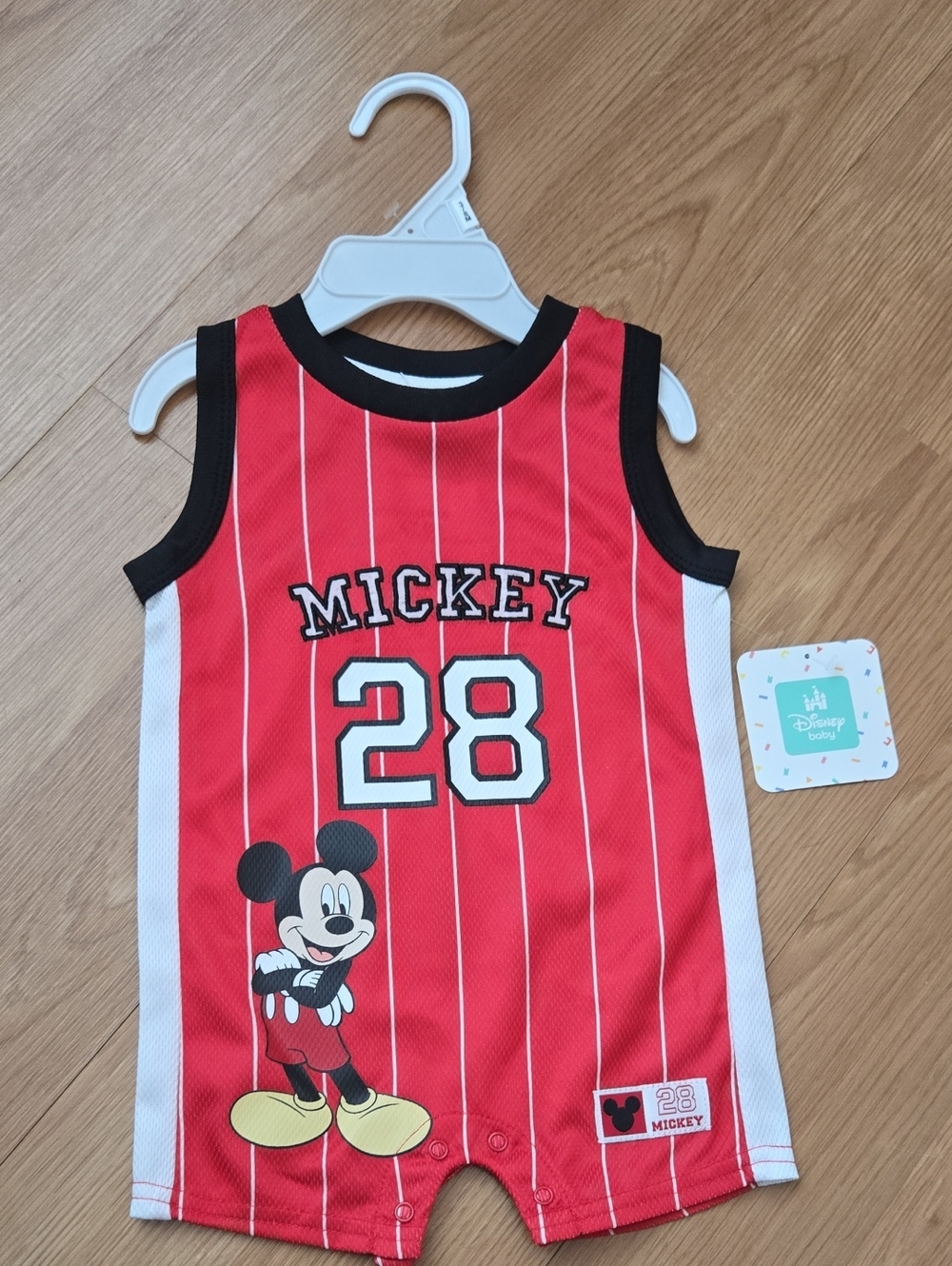 Disney Red & Black Mickey 28 Tank Romper